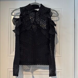 Black Lace Women's Top